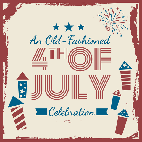 Firework-Themed 4th of July Celebration Sign Template